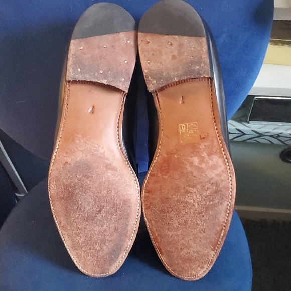 Meermin  Black Leather Loafers with Silver Buckle Detail main image 8